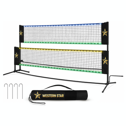 LED Portable Net - Tennis, Badminton, Pickleball