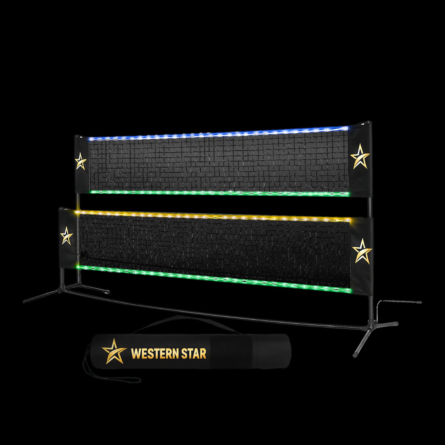 LED Portable Net - Tennis, Badminton, Pickleball