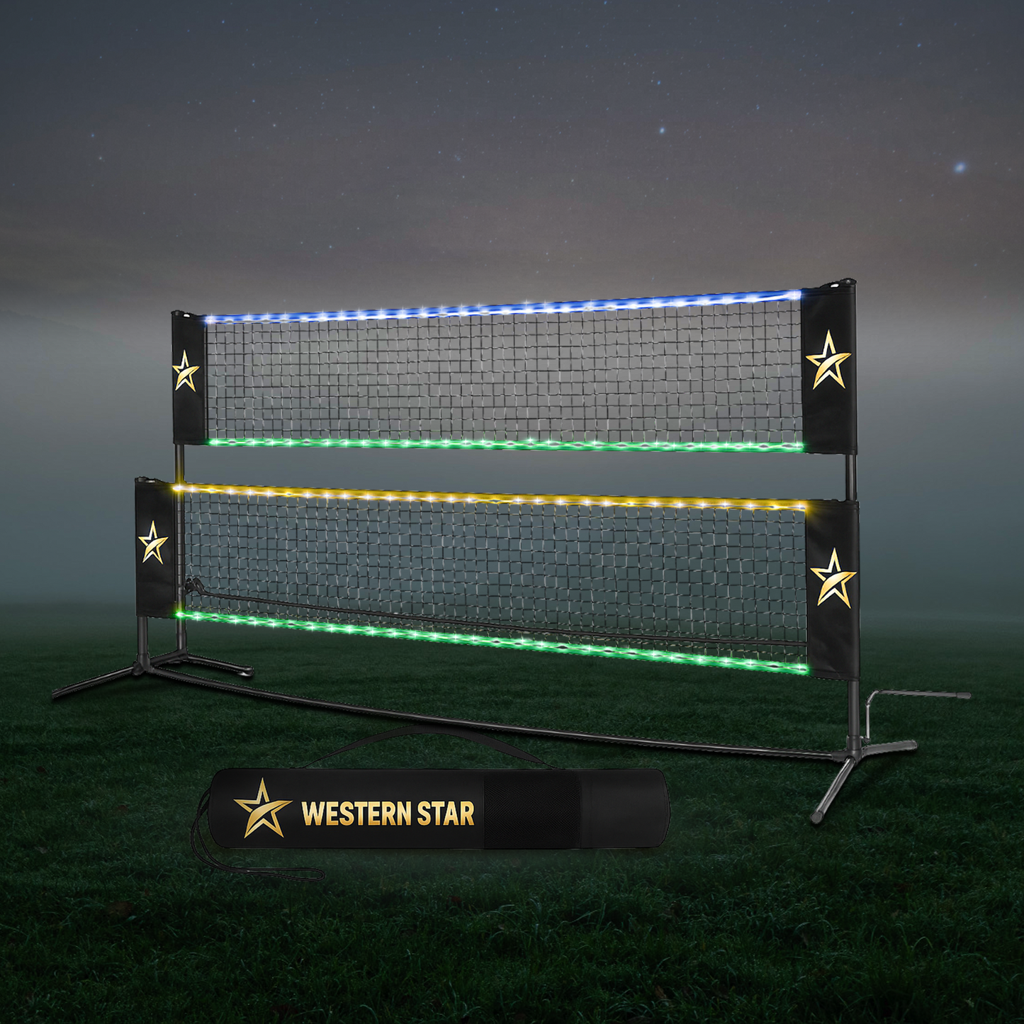 LED Portable Net - Tennis, Badminton, Pickleball