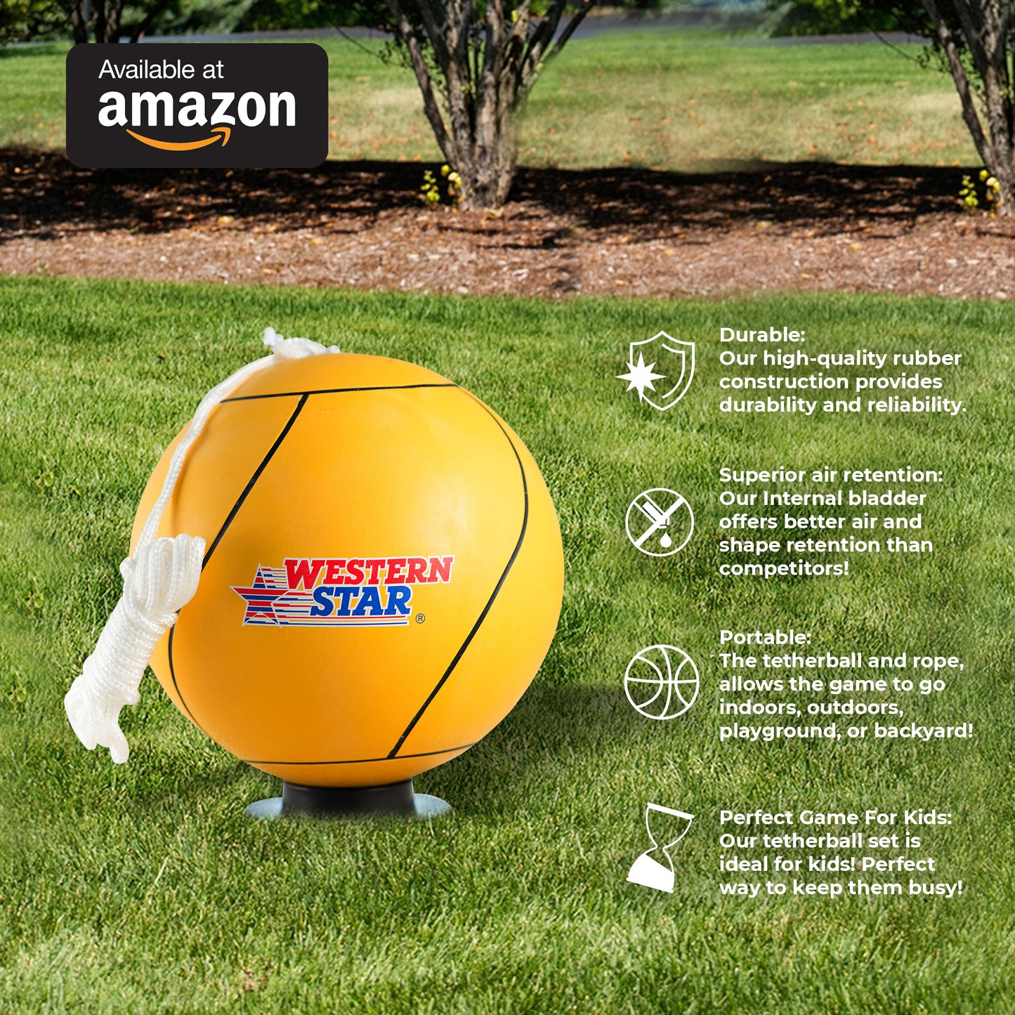 Full Size Playground Tetherballs Assorted Colors
